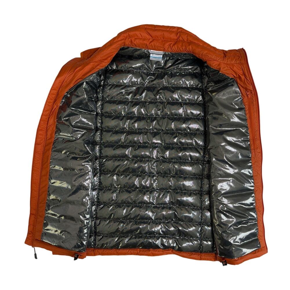 Columbia Puffer Vest Men’s Orange 590TD Omni Heat TurboDown Vest Size XL - Picture 3 of 8